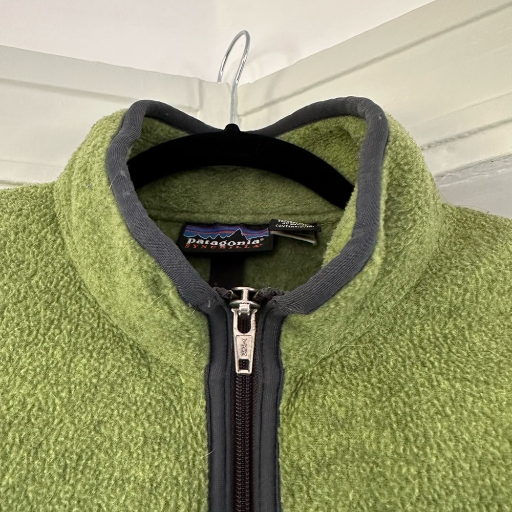 PATAGONIA MEN'S CLASSIC SYNCHILLA FLEECE MARSUPIAL PULLOVER APPLE GREEN Sz L - Picture 3 of 9
